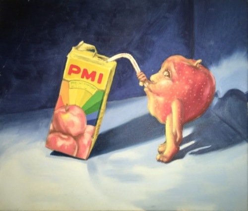 Manzana Bebiendo