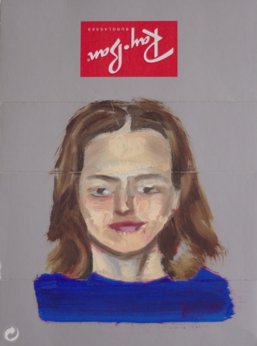 Retrato sobre Carton de Rayban